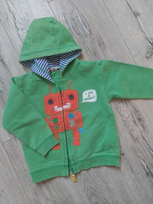 Bluza rozpinana z kapturem r. 80-86