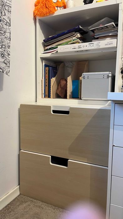 Zestaw mebli IKEA STUVA Malad – biały brzoza