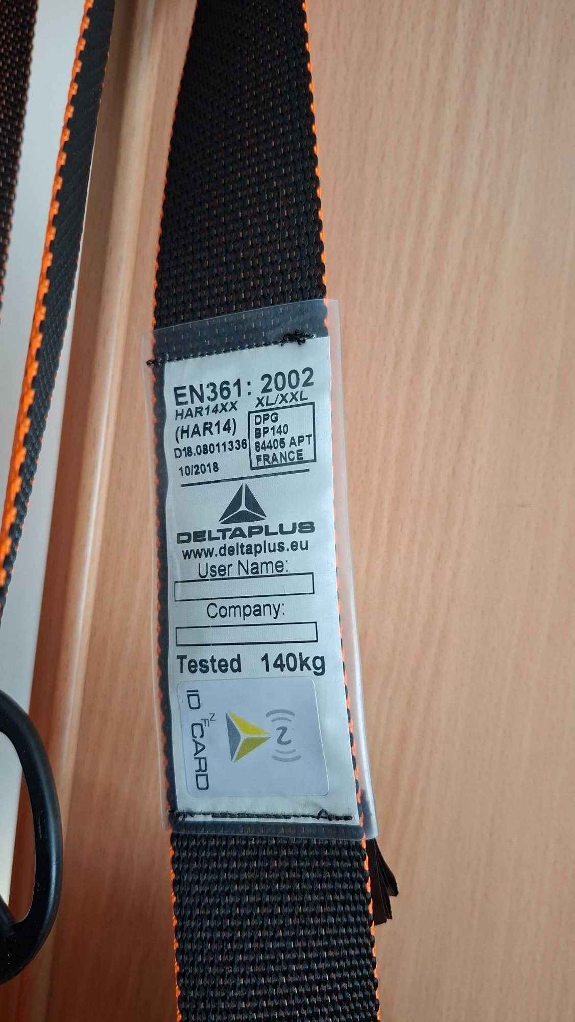 Szelki bezpieczeństwa XL/XXL + lina asekuracyjna + gratis