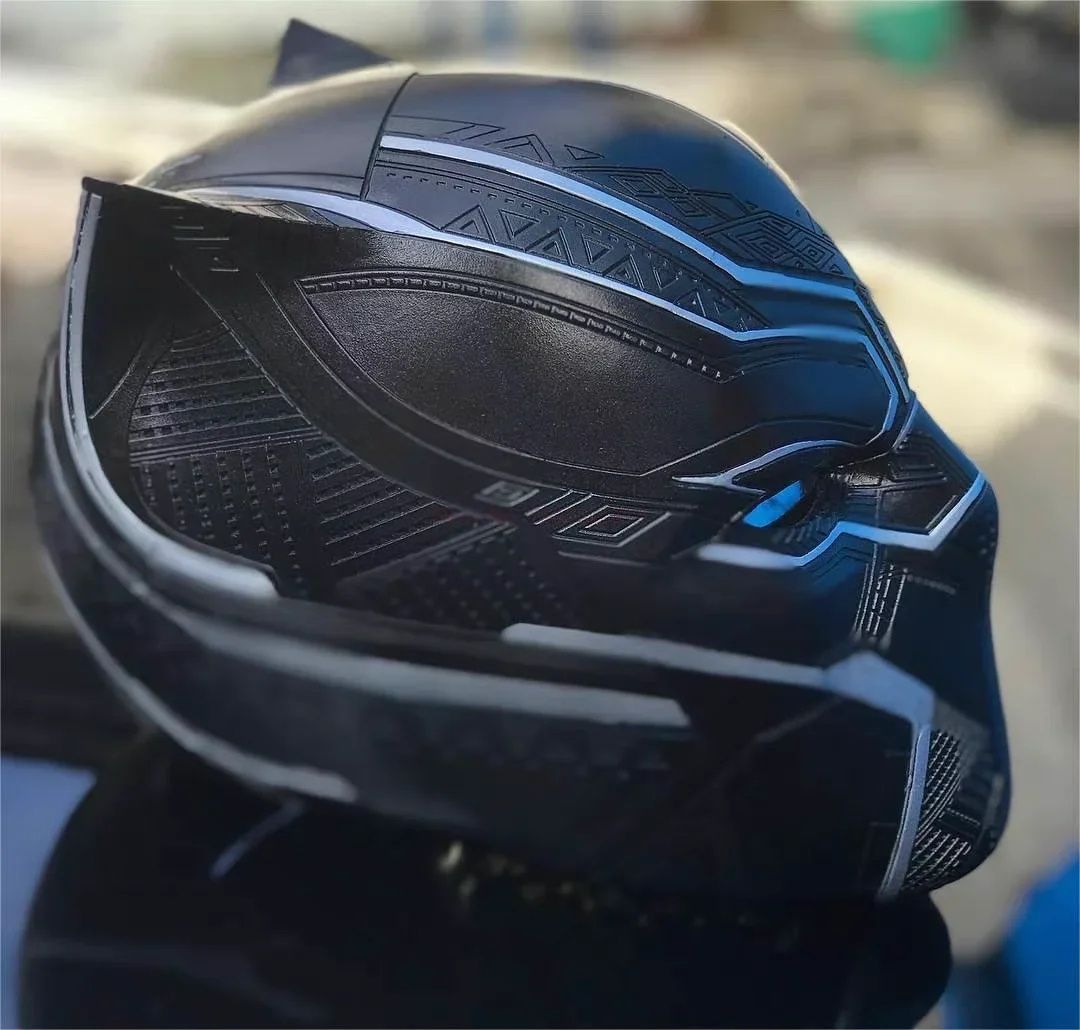 Шлем-маска черной пантеры 1:1
