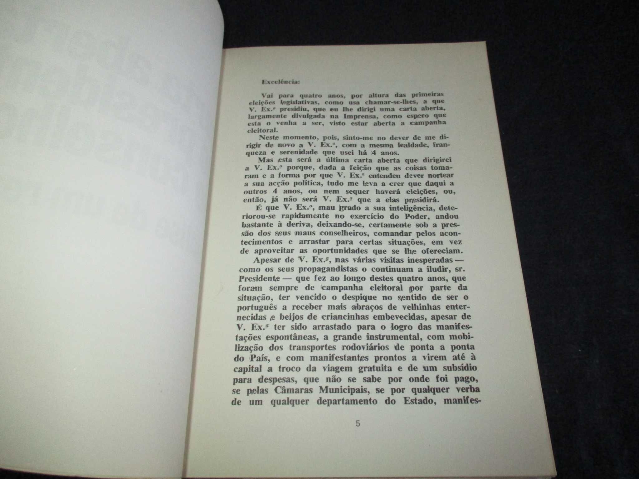 Livro Carta Aberta ao Presidente do Conselho