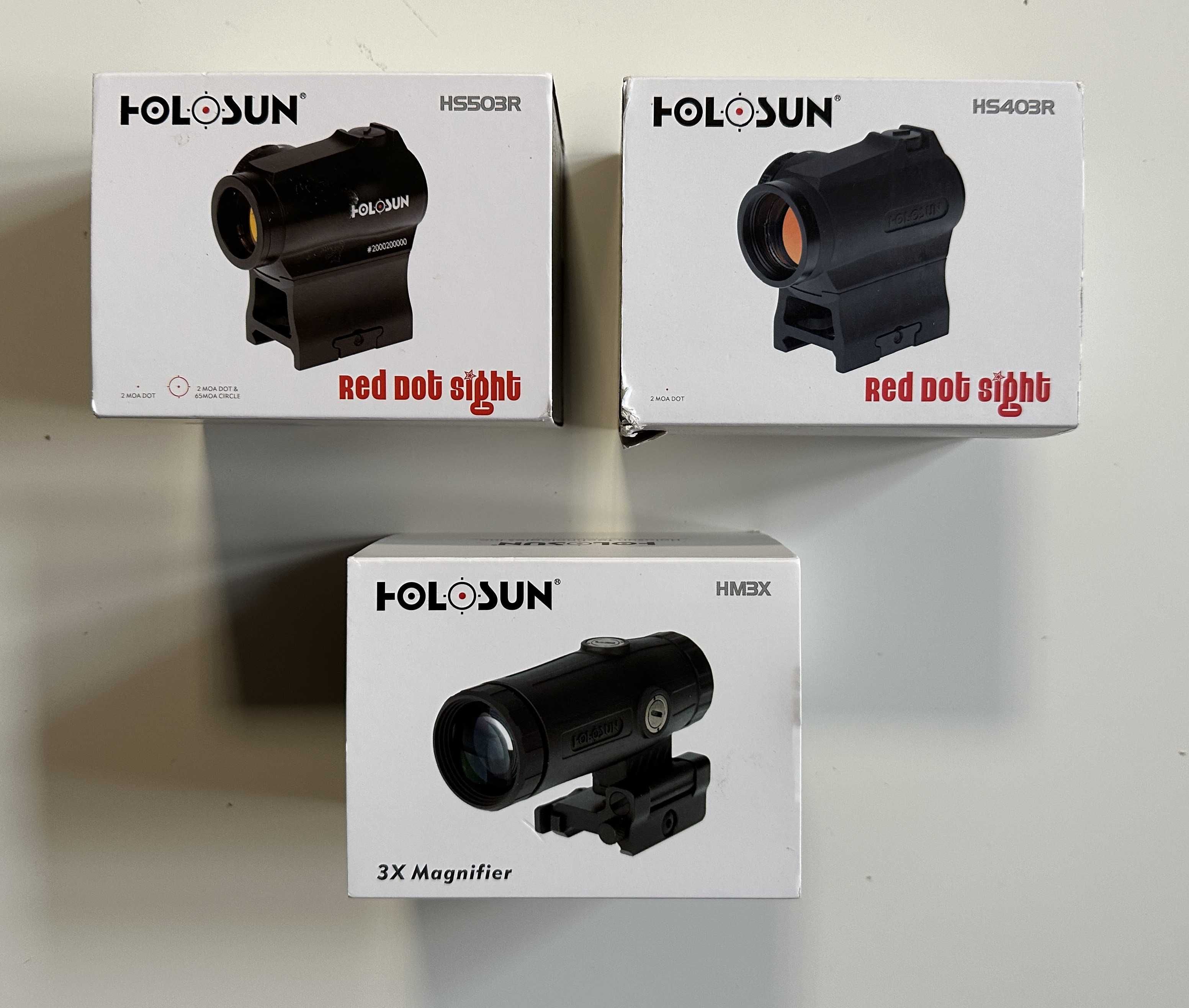 Комплект Прицел HOLOSUN HS503R+Магнифер Holosun HM3X 3X