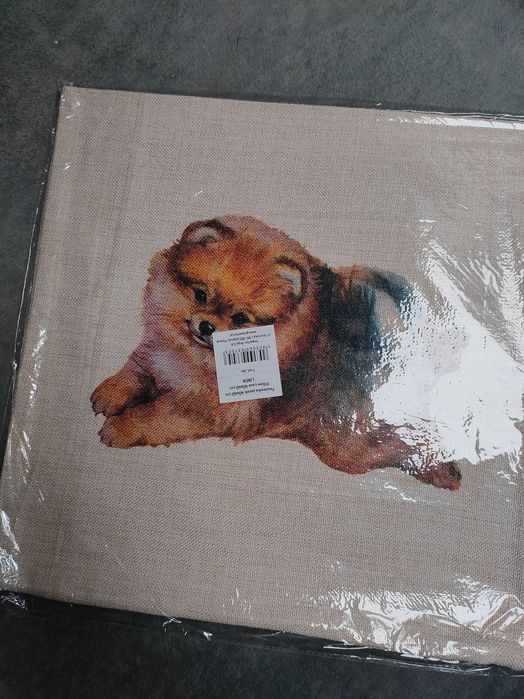Poszewka z psem Pomeranian Szpic