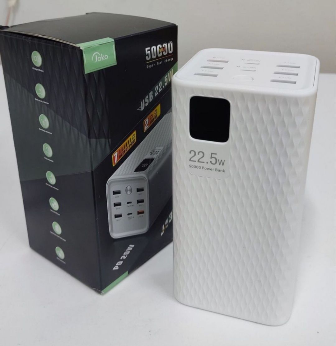 VIP.Павербанк JOKO J13 50000mAh(22.5w).Швидка зарядка.2025