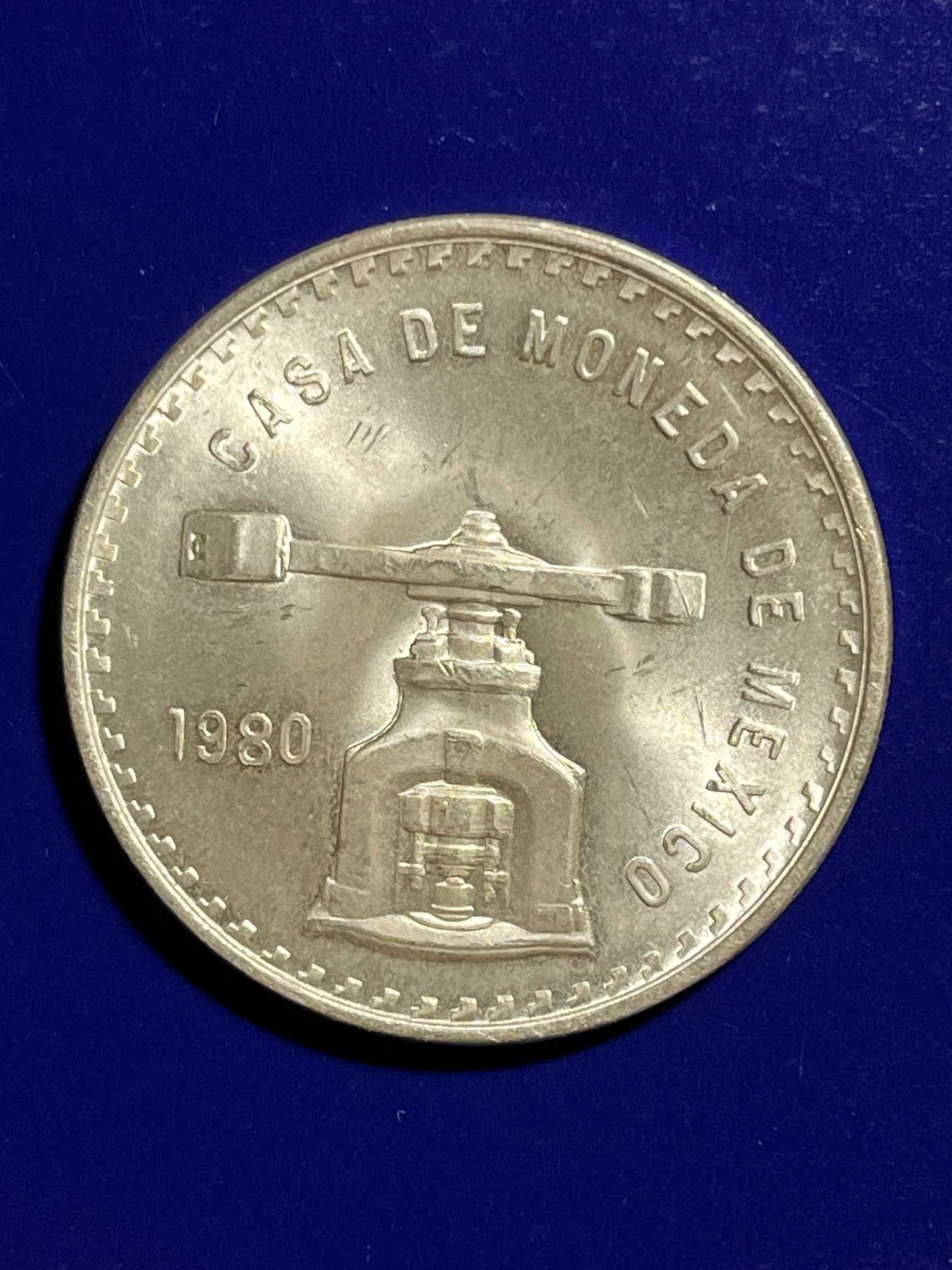 Moedas do México em prata pura