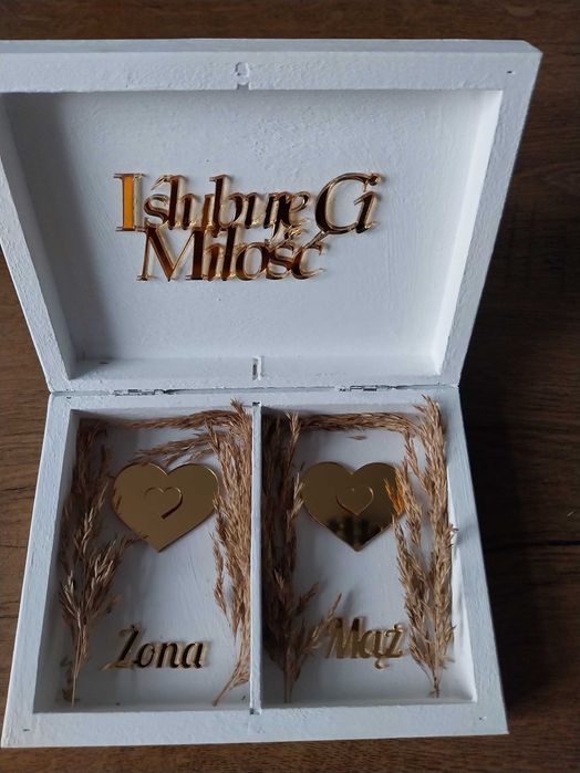 Pudelko na obraczki szybka wysyłka