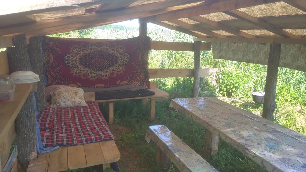 Рибацькі будинки на озері. Баня,чан, с. Киданівка, Богуславський р-н