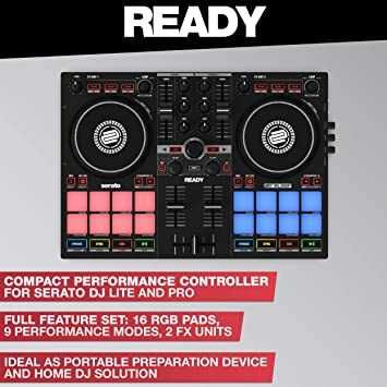 Reloop Ready Controlador de DJ compacto com 2 leitores