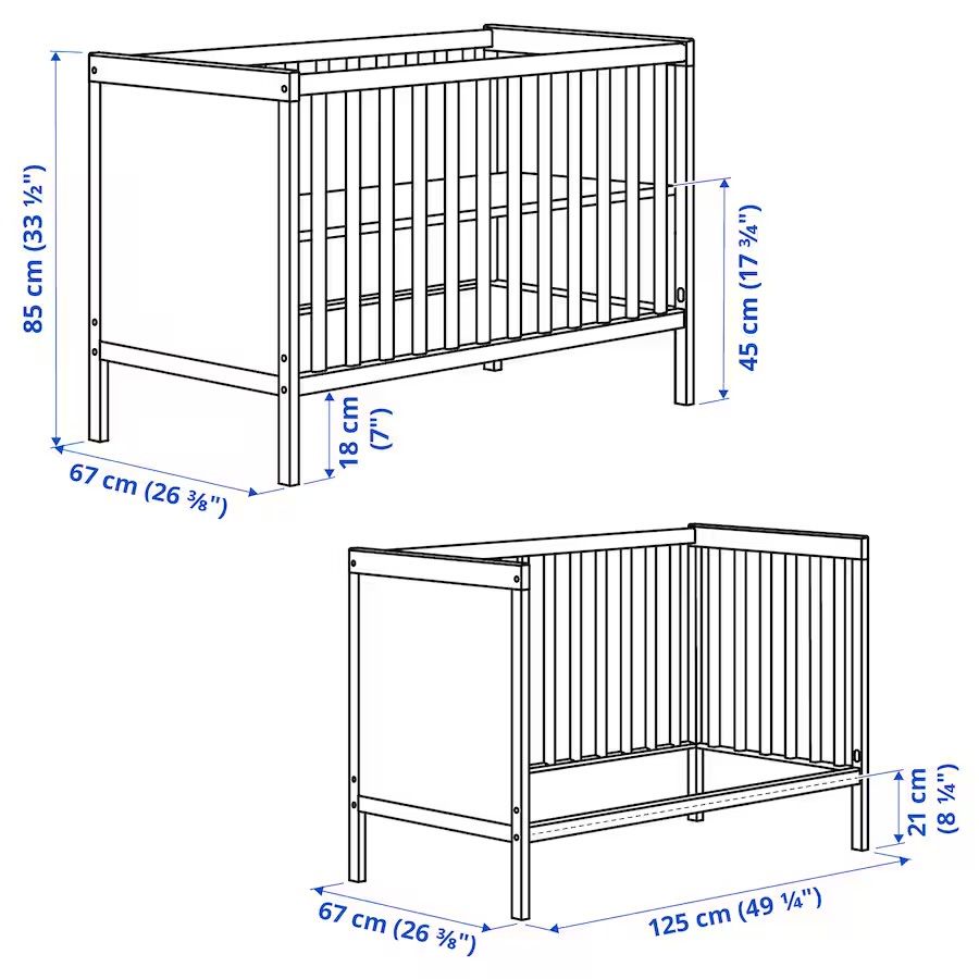 Lożeczkoo ikea SUNDVIK