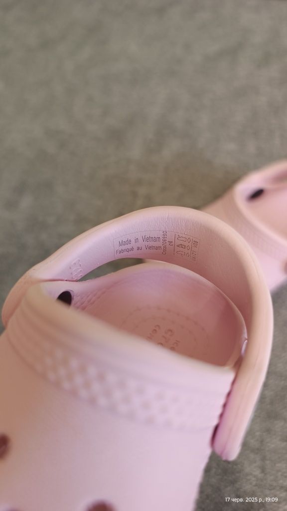 Crocs c4. 21 розмір. 12,5 см, рожеві крокси для дівчинки