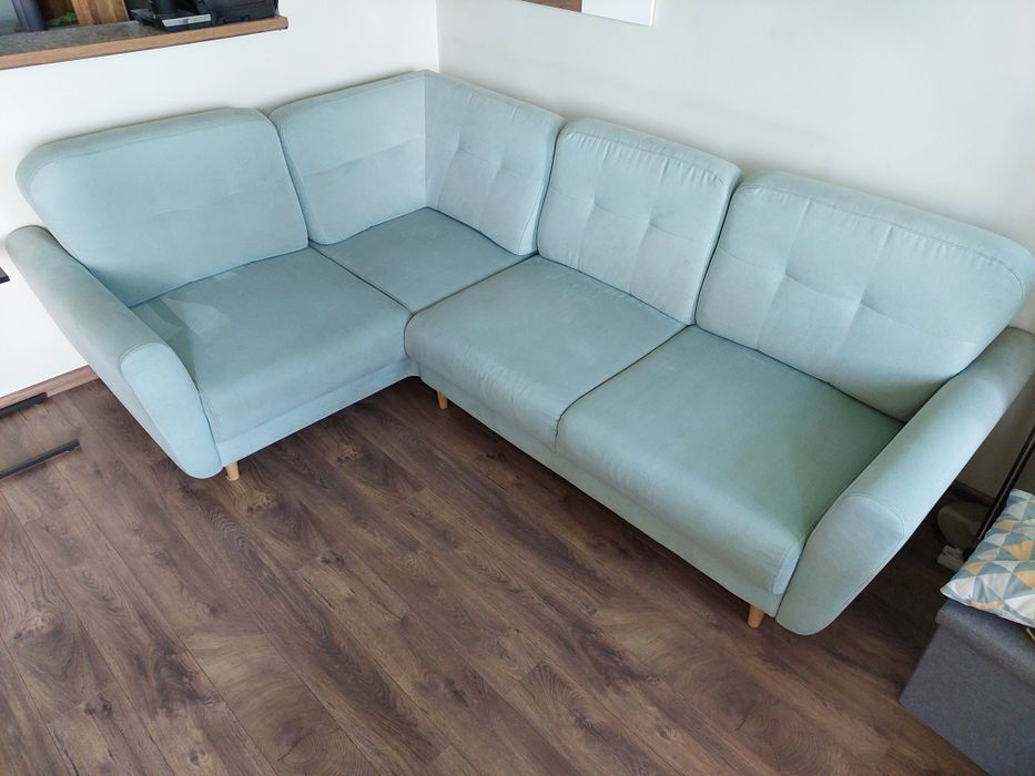 Kanapa narożna mietowa Agata Meble