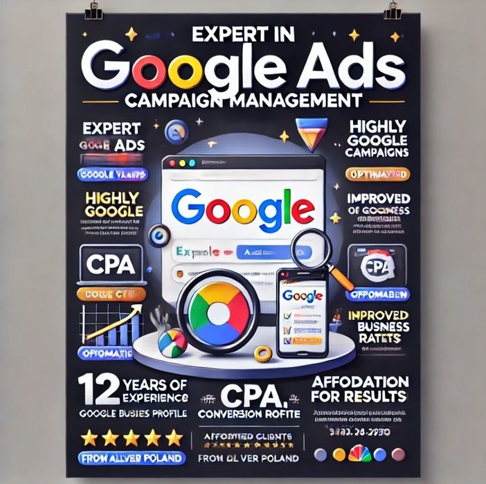 Skuteczna reklama w Google Ads - 12 lat doświadczenia, napisz do mnie!