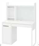 IKEA MICKE Biurko z nadstawką białe 105x50 cm  mam 2 szt.