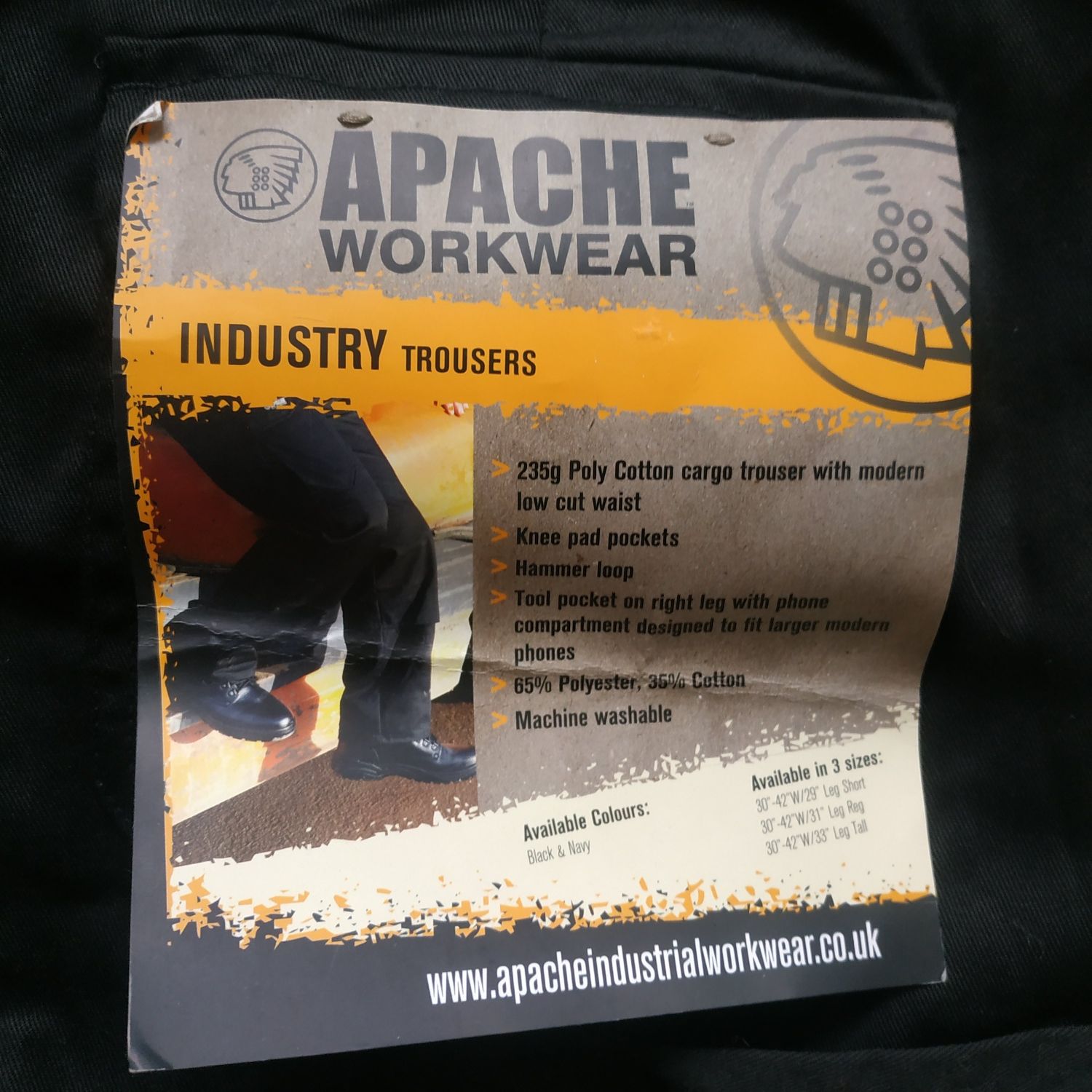 Apache work wear штаны рабочие размер 32/31, новые с биркой