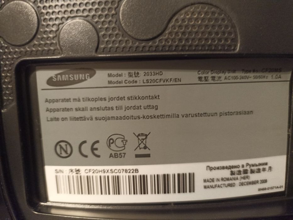 Monitor Samsung 20cal
