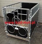 wygrodzenia, kojce dla cieląt, klatki, boksy KBZP 1/1.5 mobilne