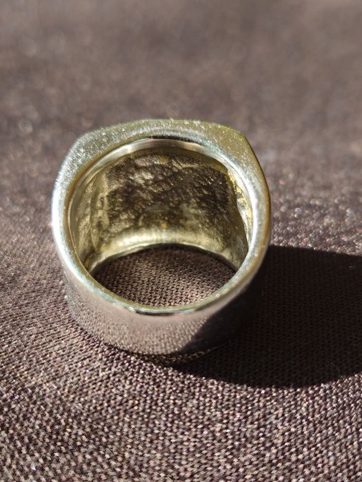 Anel Aço Inox Cruz Templários Usado