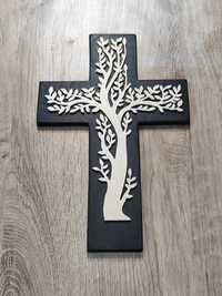Krzyż drewniany 02 - RĘKODZIEŁO dekoracja z drewna