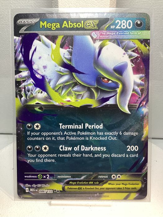 Pokemon TCG: Mega Absol EX 086/132 MEG Mega Evolution