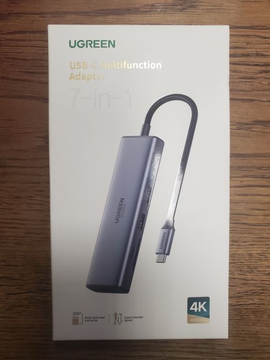 UGREEN 7 in 1 rozdzielacz adapter wielofunkcyjny hub USB HDMI Ethernet