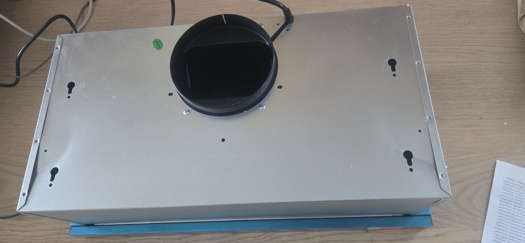 Okap kuchenny 60cm 360m3/h LED filtr węglowy Hermitlux