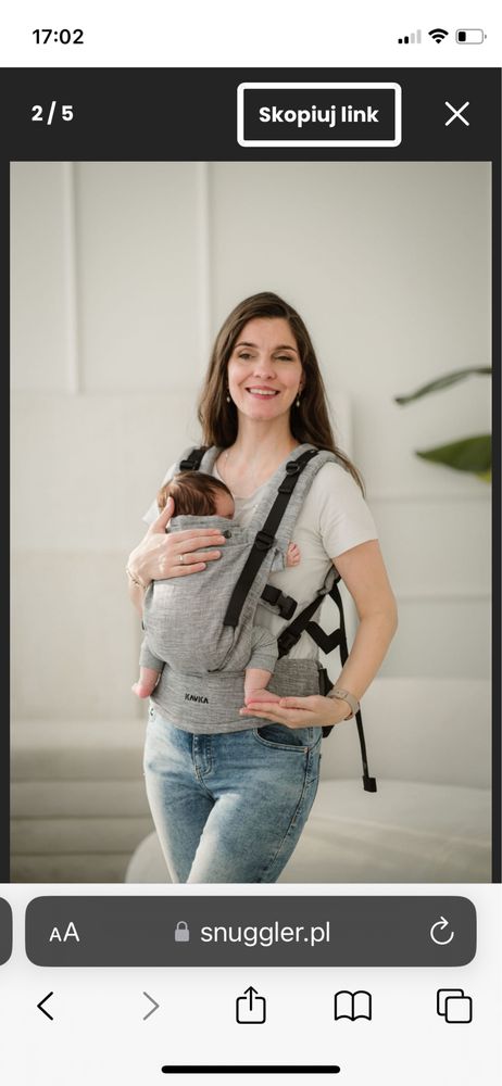 Kavka Multi Age PRO – nosidełko regulowane Ferrata Linen