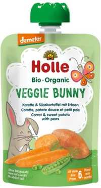 Holle Bio Veggie Bunny mus warzywny w tubce wegetariański królik 15szt