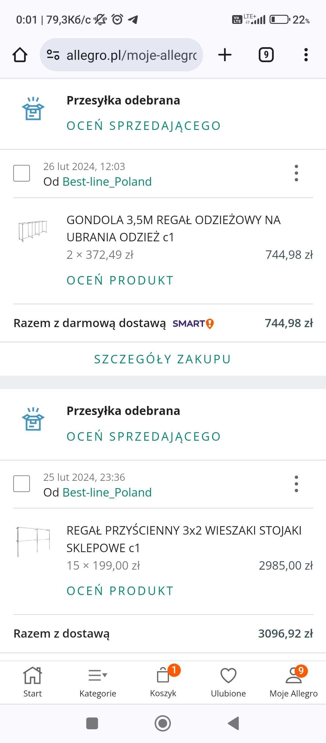 Regal na rzeczy w i na rzeczy do sklepu