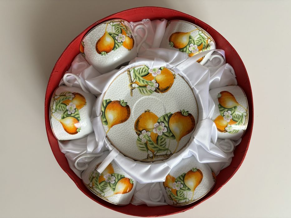 Zestaw filiżanki porcelana 6sztuk NOWE