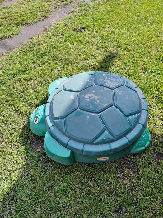 LITTLE TIKES Piaskownica Żółw Pojemnik na Zabawki z Przykrywką