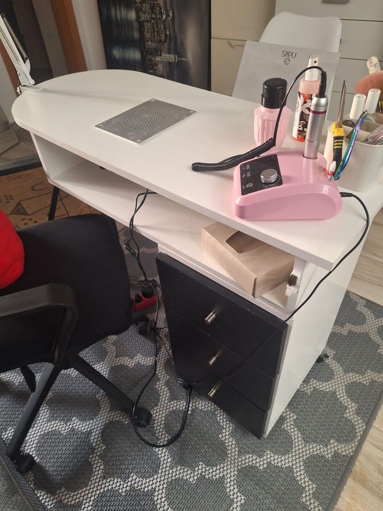 Mesa manicure com aspirador