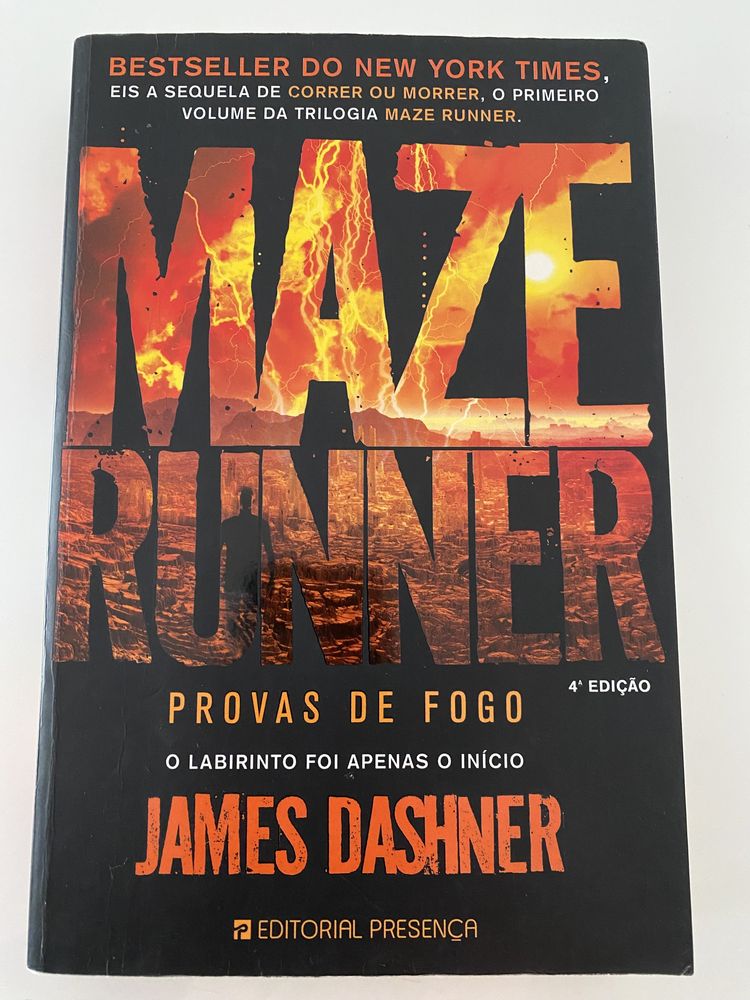 Livro Maze Runner Provas de Fogo