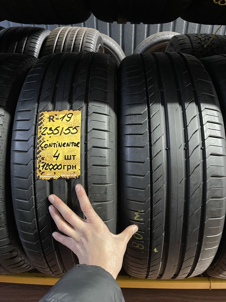 235/55 r19 Continental 4шт