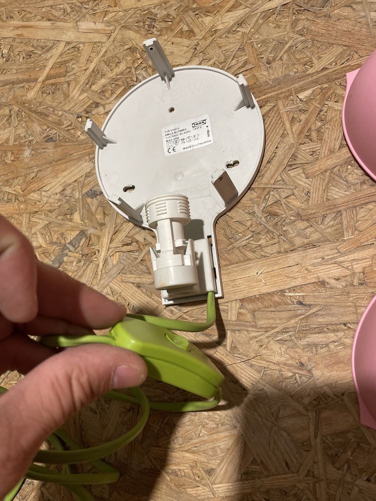 Ikea Lampka Ścienna Smila Blomma Różowy Kwiatek