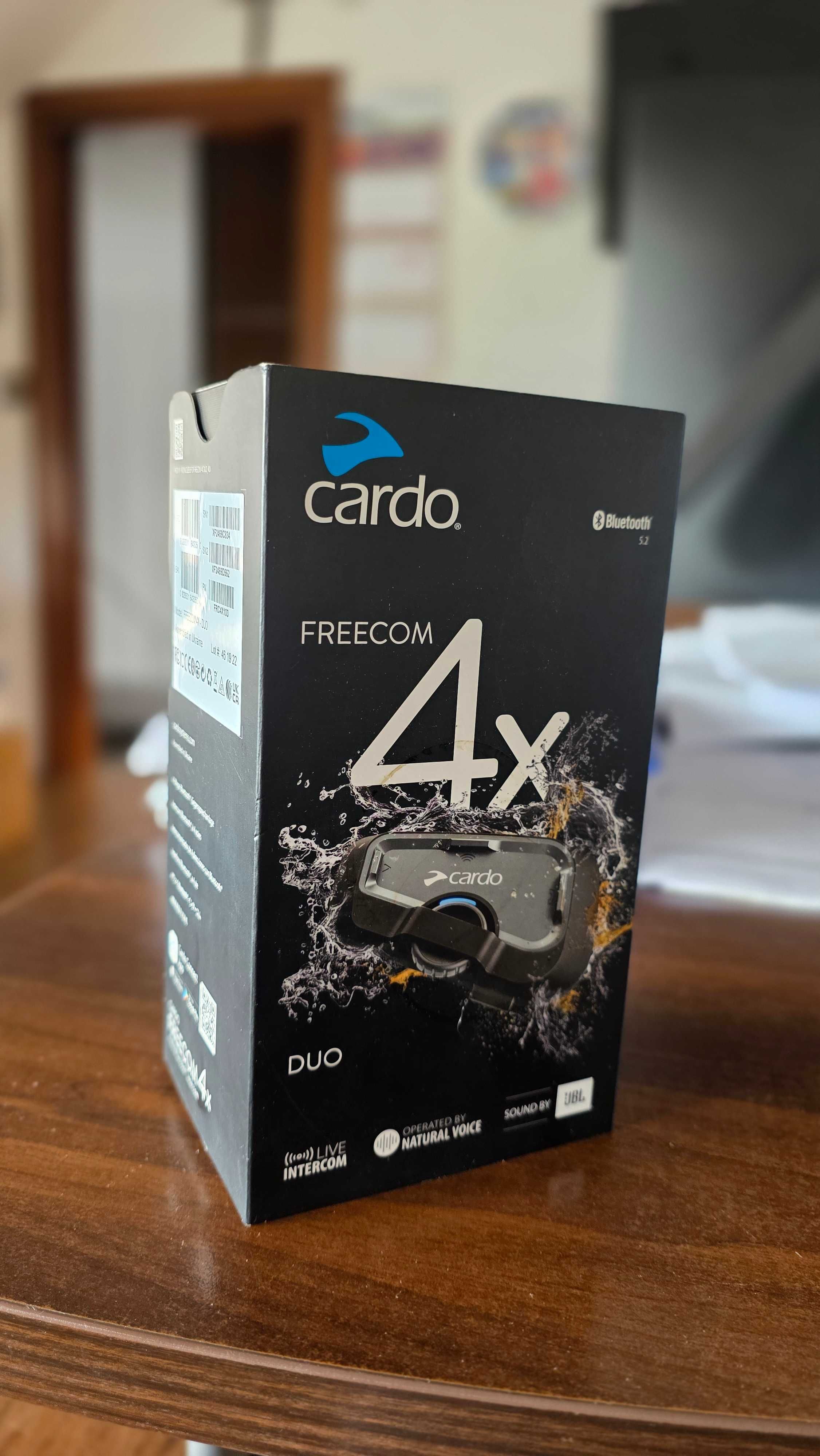 INTERCOM motocyklowy Cardo Freecom 4X DUO 2 kaski JBL uniwersalny