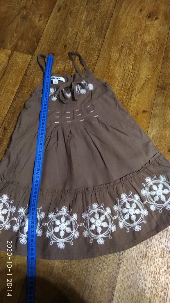 Платье на девочку 3-4 года цвет шоколад