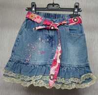 Детская джинсовая винтажная юбка