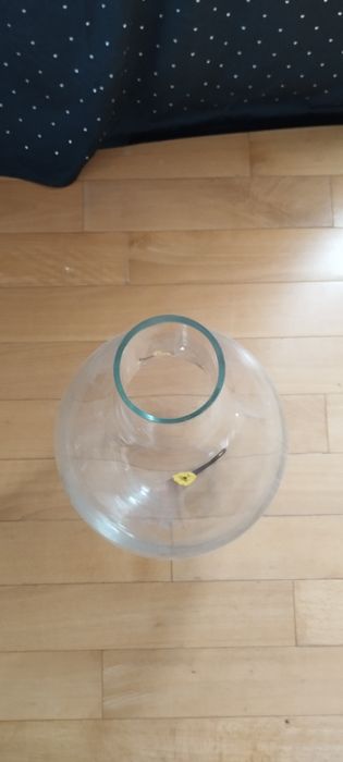 Wazon  podłogowy przezroczysty, kształt Butelka 60cm