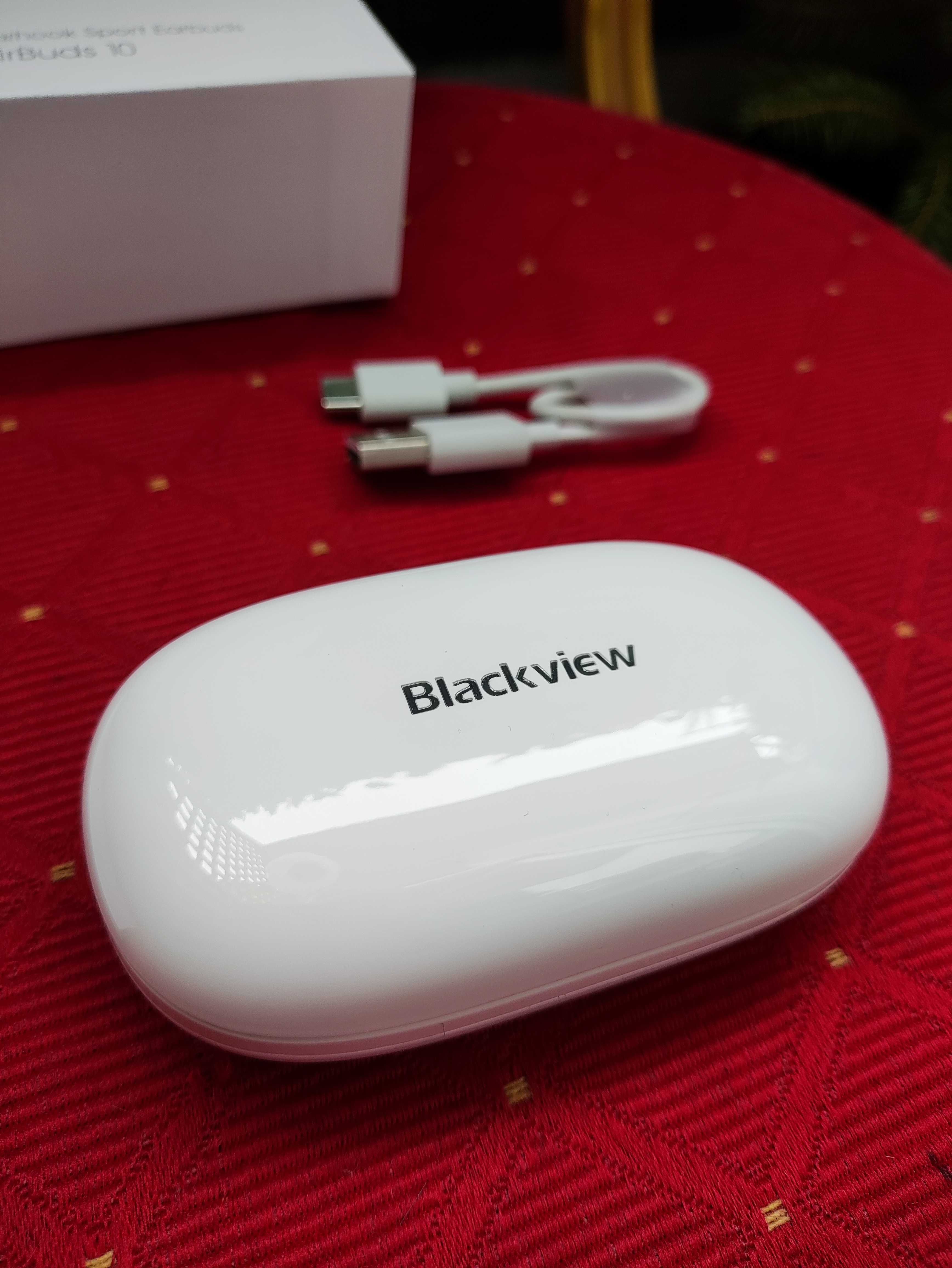Słuchawki Bezprzewodowe Blackview AirBuds10 Bluetooth wodoodporn białe
