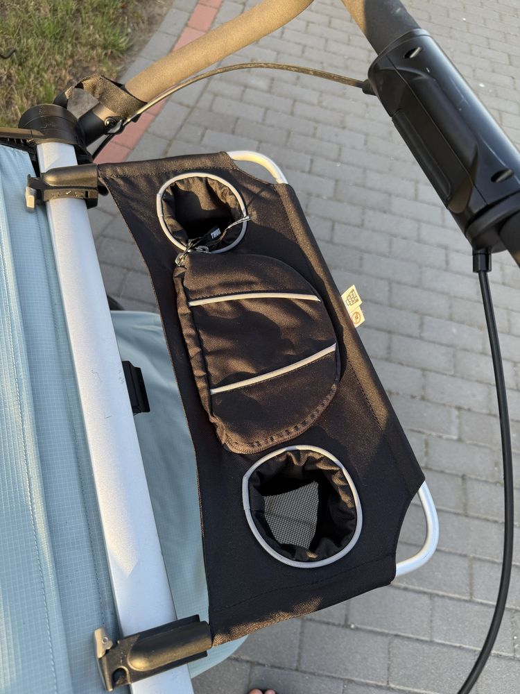 Thule Chariot Alaska 2 osobowy z hamulcem recznym+zestaw do joggingu