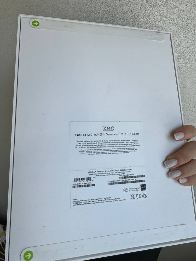 Новий iPad Pro 12.9 (6th Generation) WiFi +Cellular 128GB Space Gray