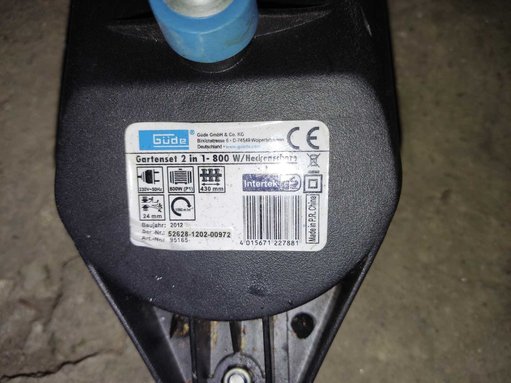 Nożyce elektryczne do żywopłotu Gartenset 2in1 800W
