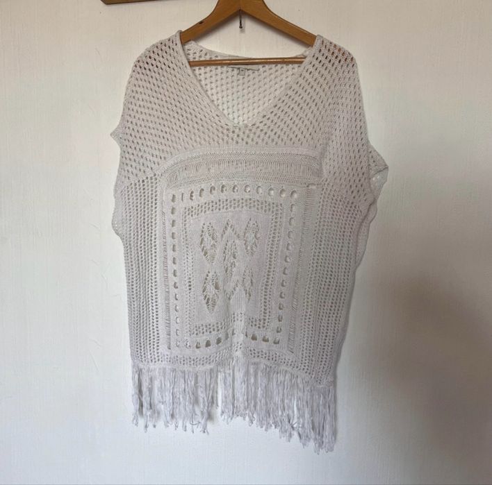 Narzutka plażowa boho biała