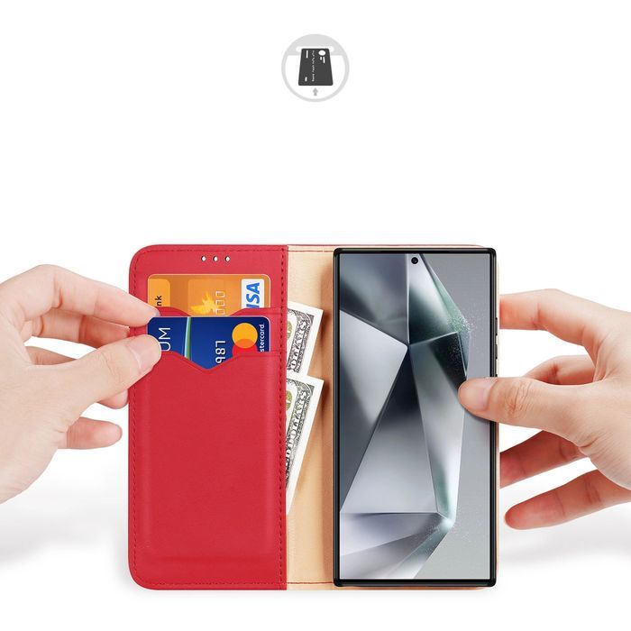 Etui Dux Ducis z klapką i blokadą RFID do Samsung Galaxy S24 Ultra