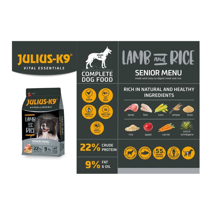 Корм СУПЕРПРЕМІУМ класу для дорослих собак JULIUS-K9 в асортименті