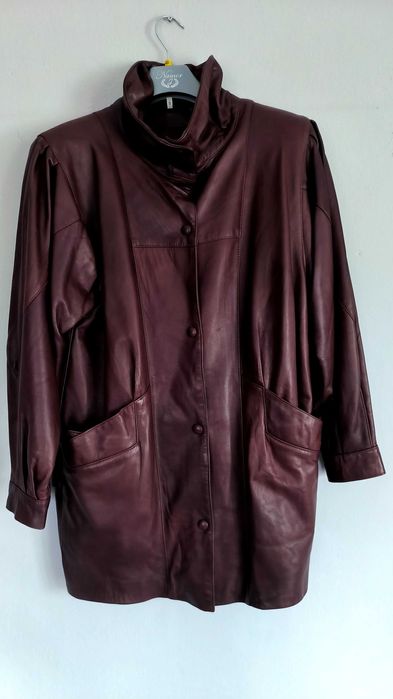 Piękna skórzana kurteczka L/XL oversize