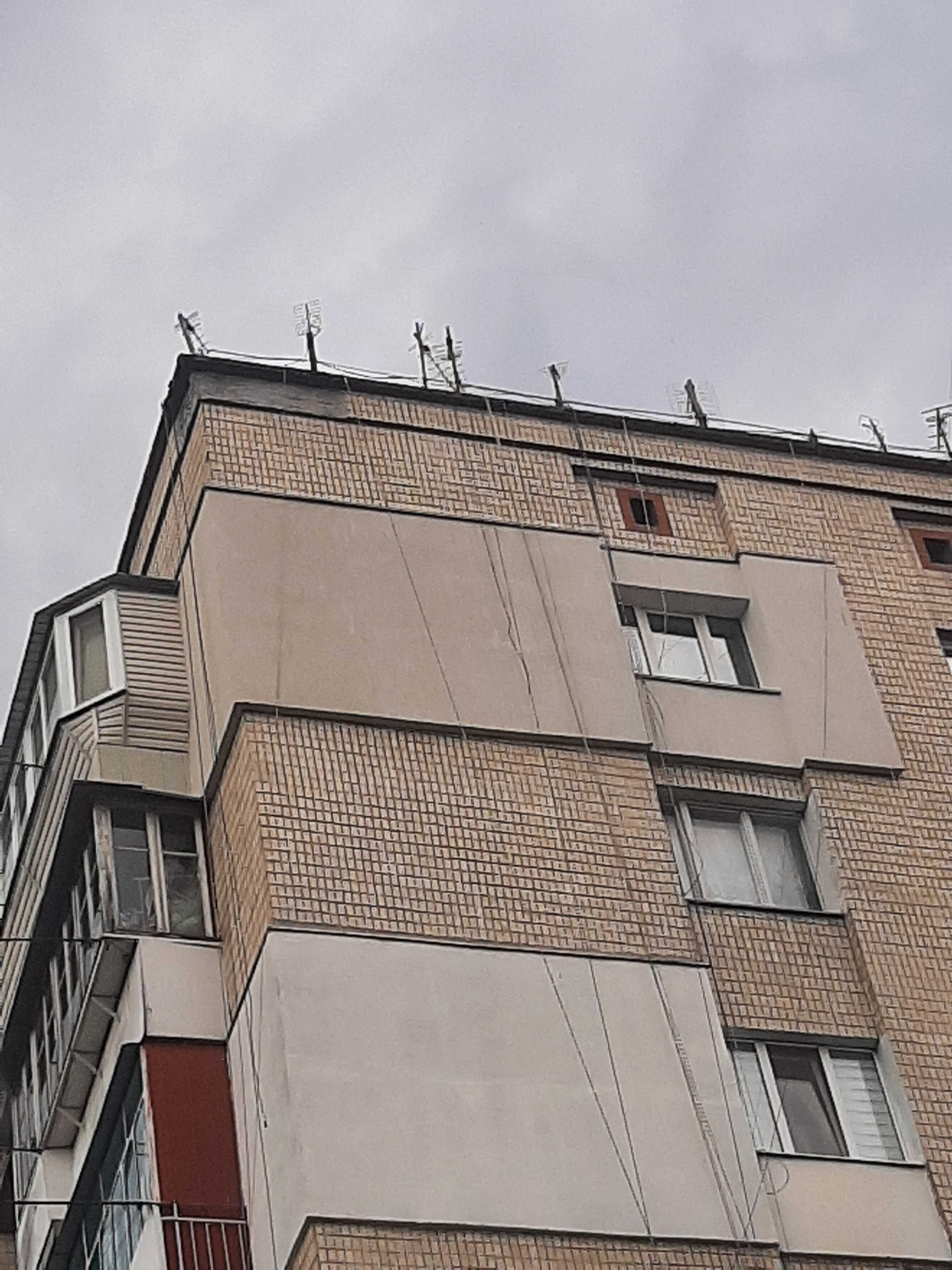 Утепленя фасадів, висртні роботи.
