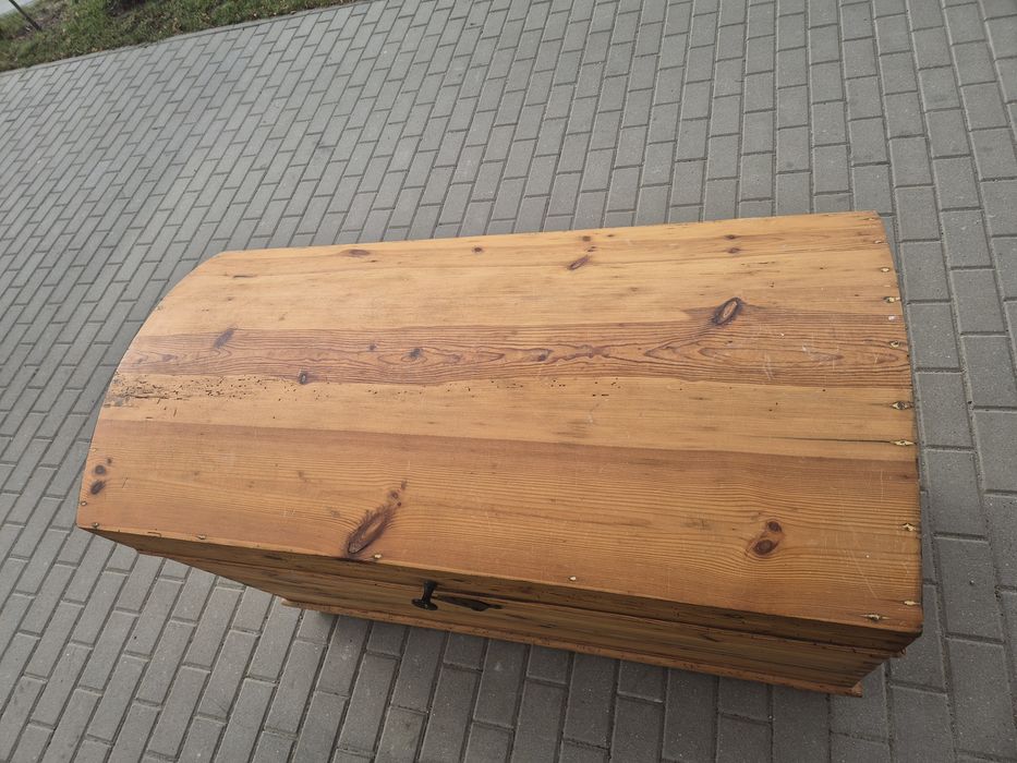 Stary kufer skrzynia TRANSPORT