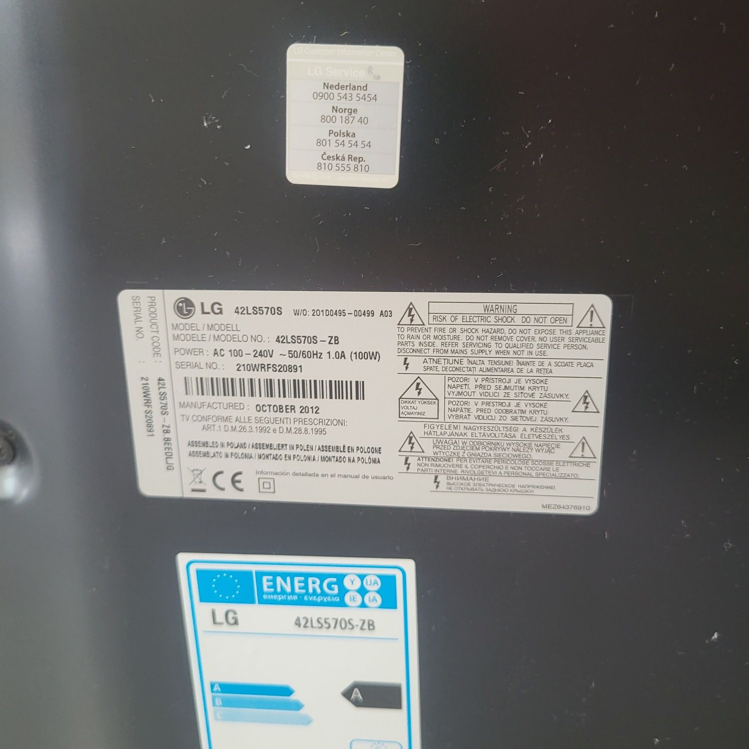 Telewizor 42 cale LG 42ls570s 100hz! Nowe ledy!