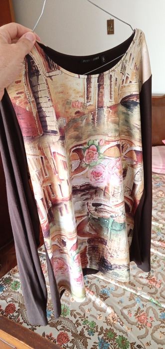 Blusas Sra.Vintage nova estação aromas florais vindos passado Desde 2E